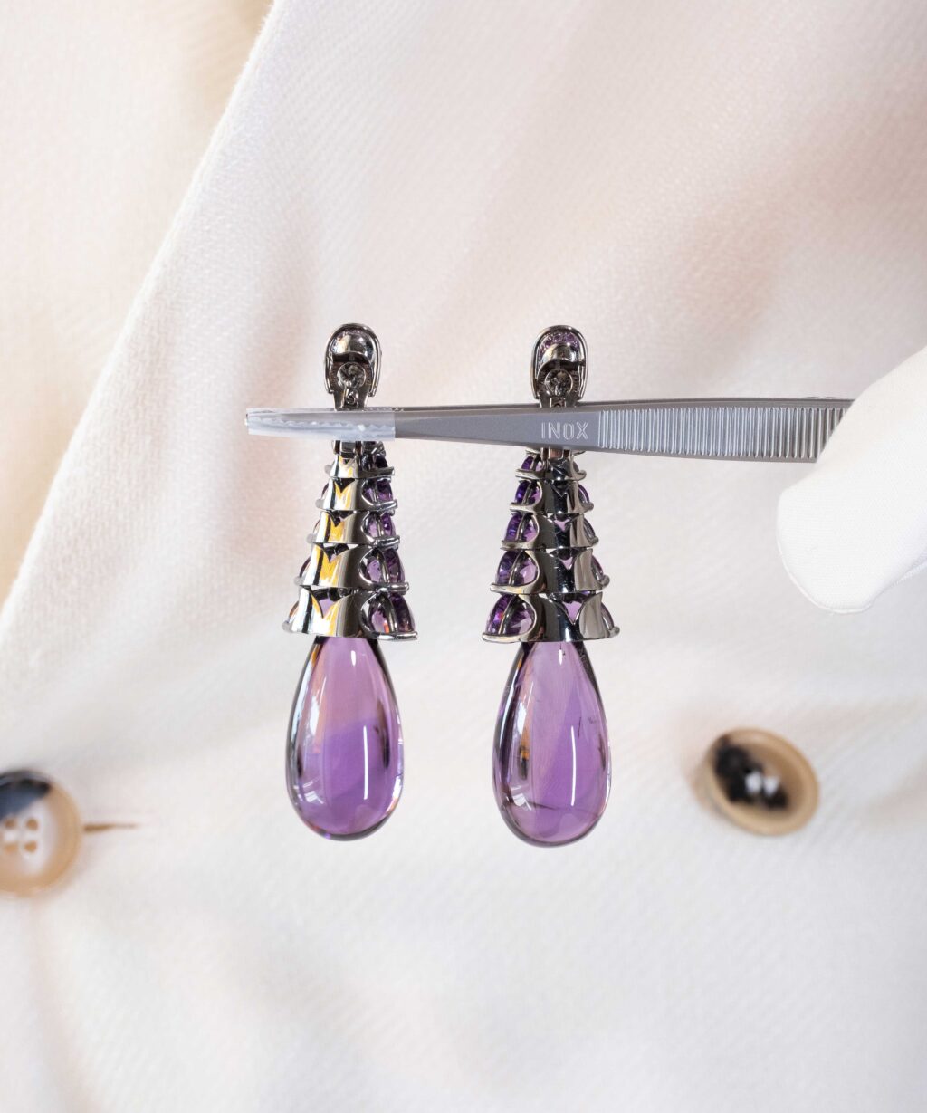 De Grisogono Amethyst Drop Earrings