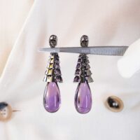 De Grisogono Amethyst Drop Earrings