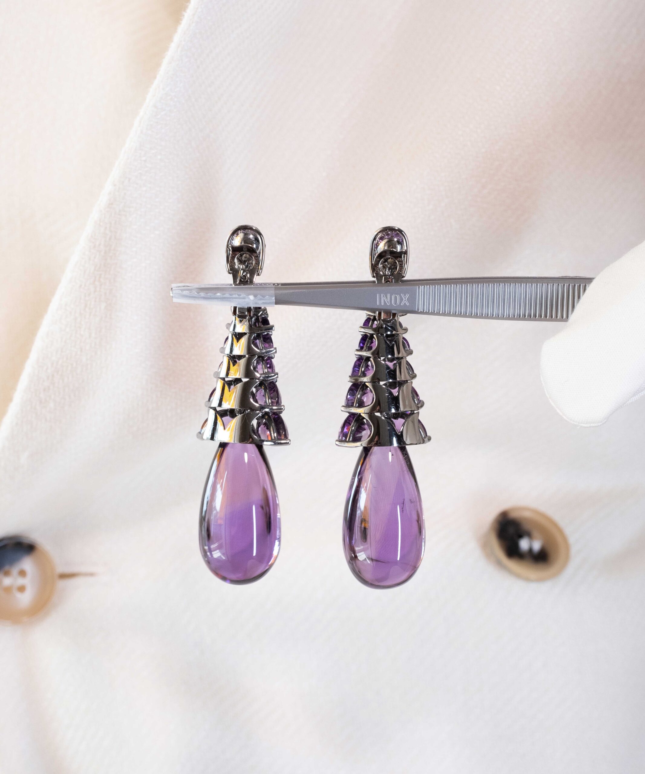 De Grisogono Amethyst Drop Earrings