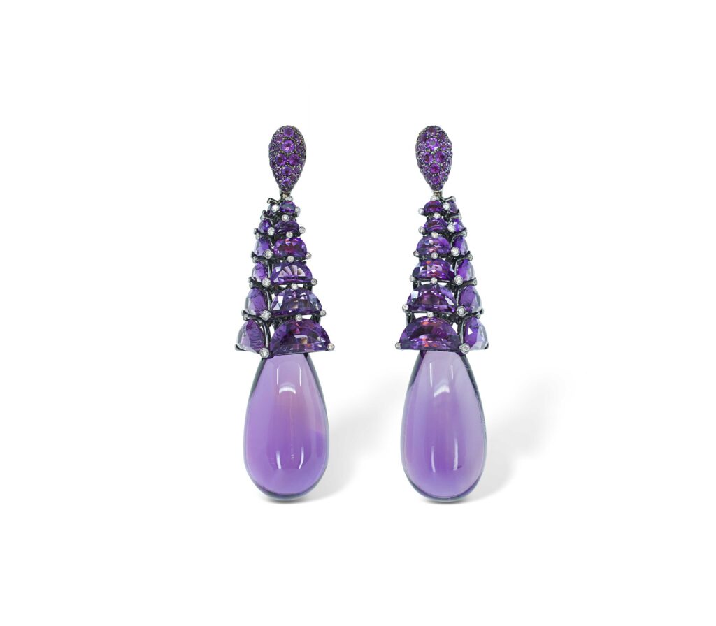 De Grisogono Amethyst Drop Earrings