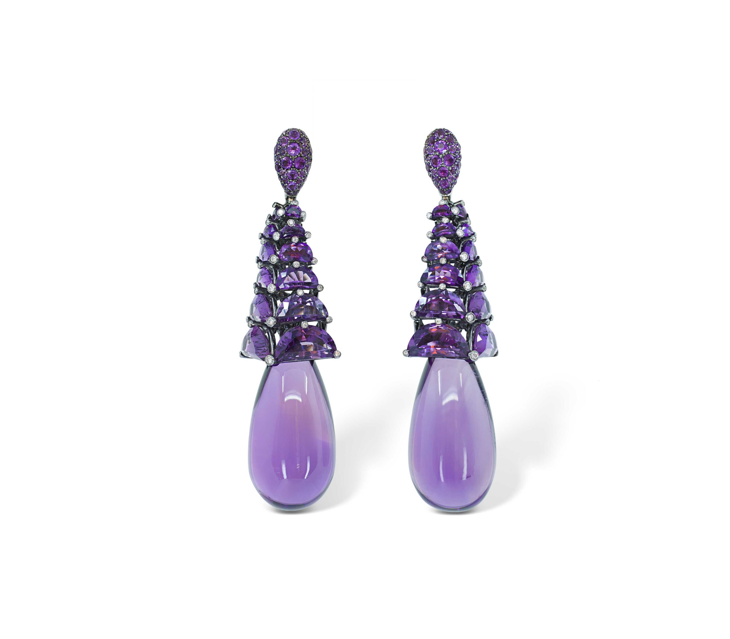 De Grisogono Amethyst Drop Earrings