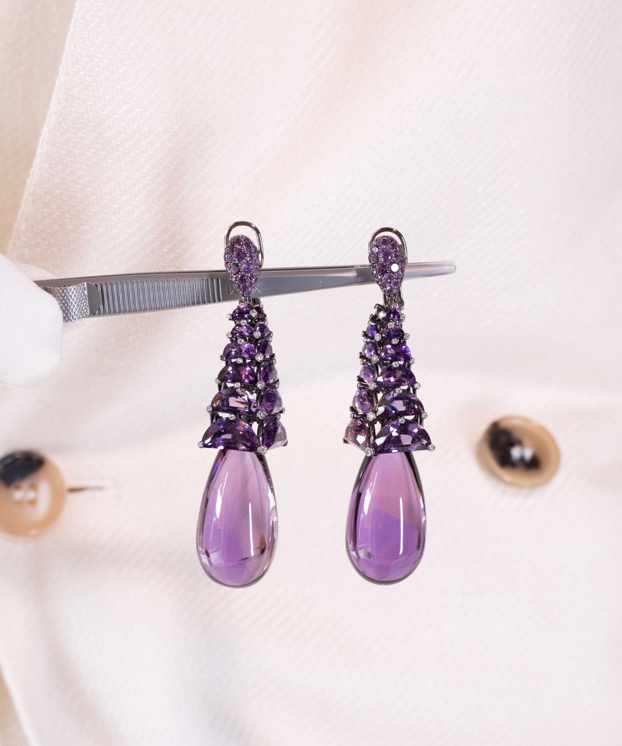 De Grisogono Amethyst Drop Earrings
