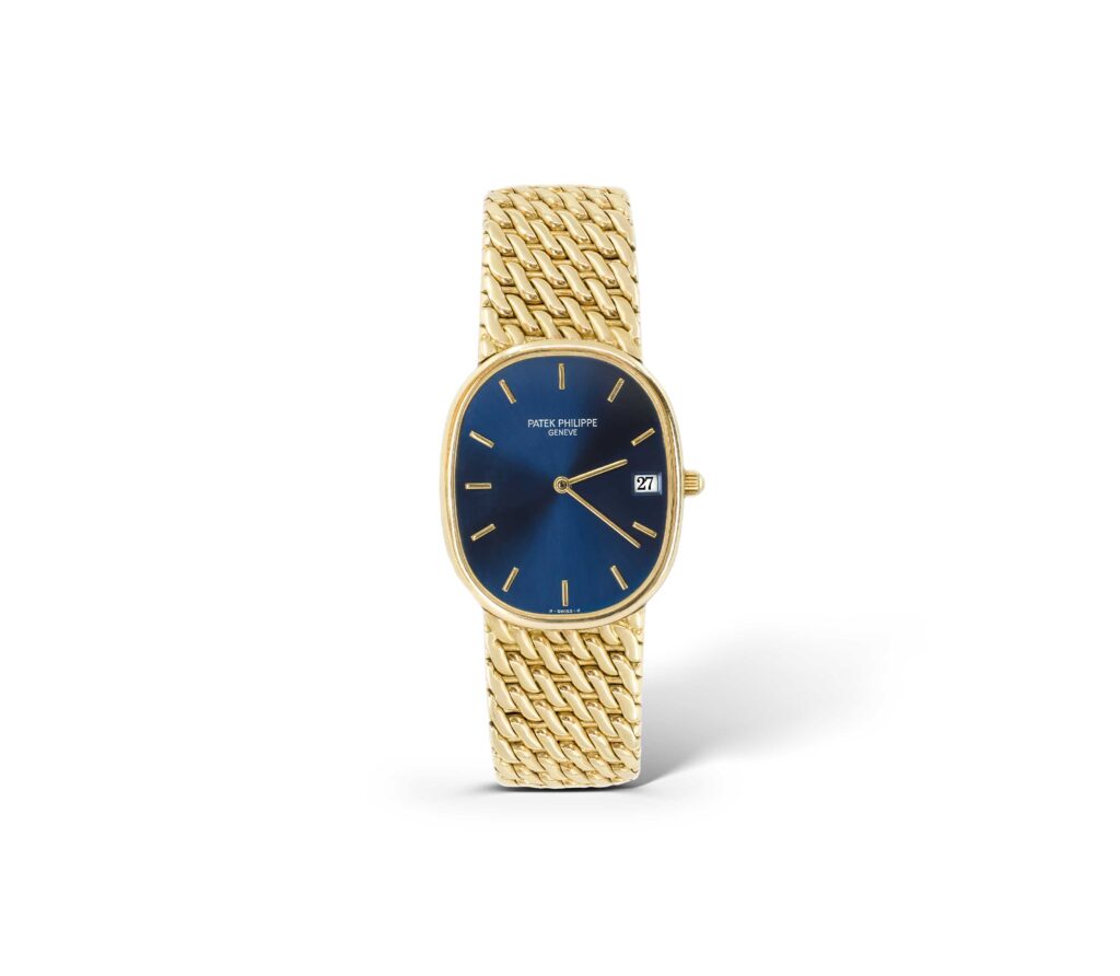 Patek Philippe 3788 Golden Ellipse Yellow Gold Blue Dial