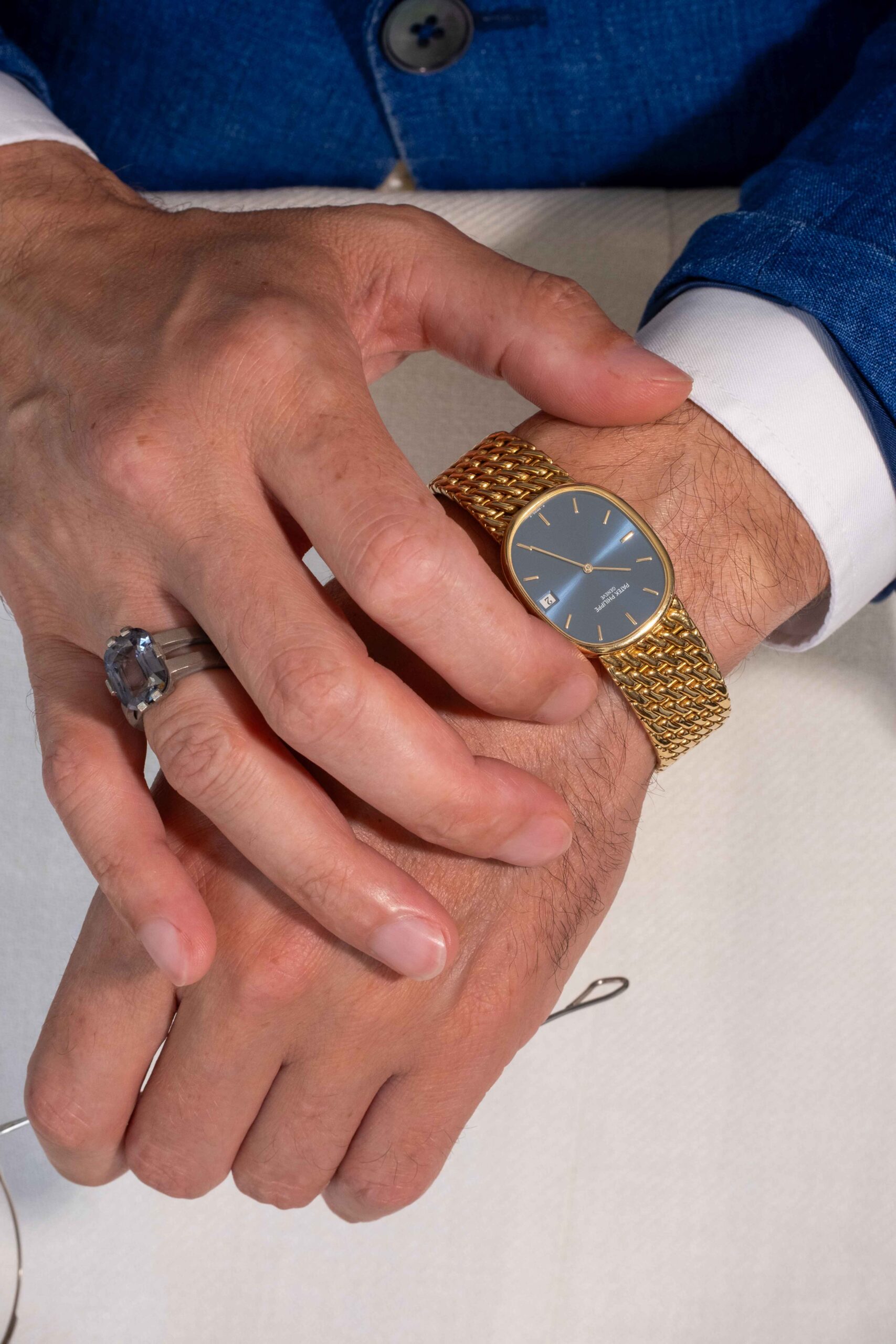 Patek Philippe 3788 Golden Ellipse Yellow Gold Blue Dial