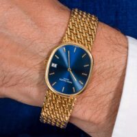 Patek Philippe 3788 Golden Ellipse Yellow Gold Blue Dial