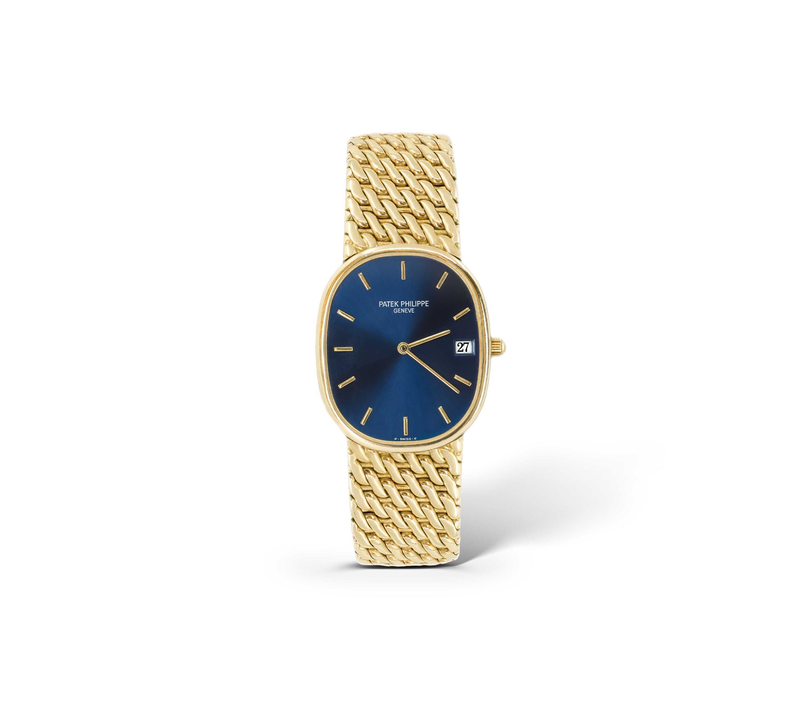 Patek Philippe 3788 Golden Ellipse Yellow Gold Blue Dial