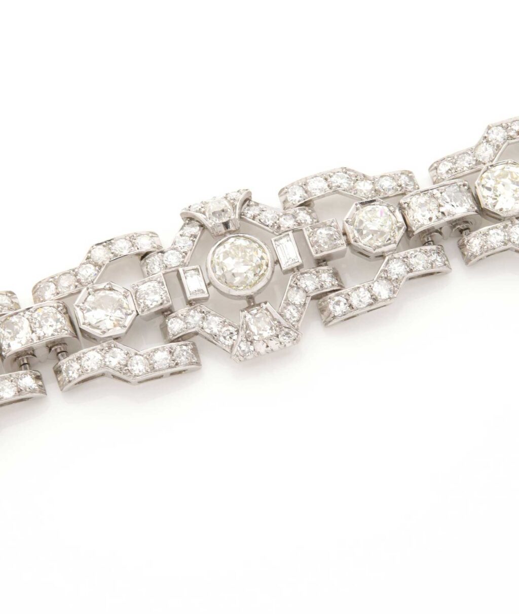Art Deco Diamond and Platinum Bracelet
