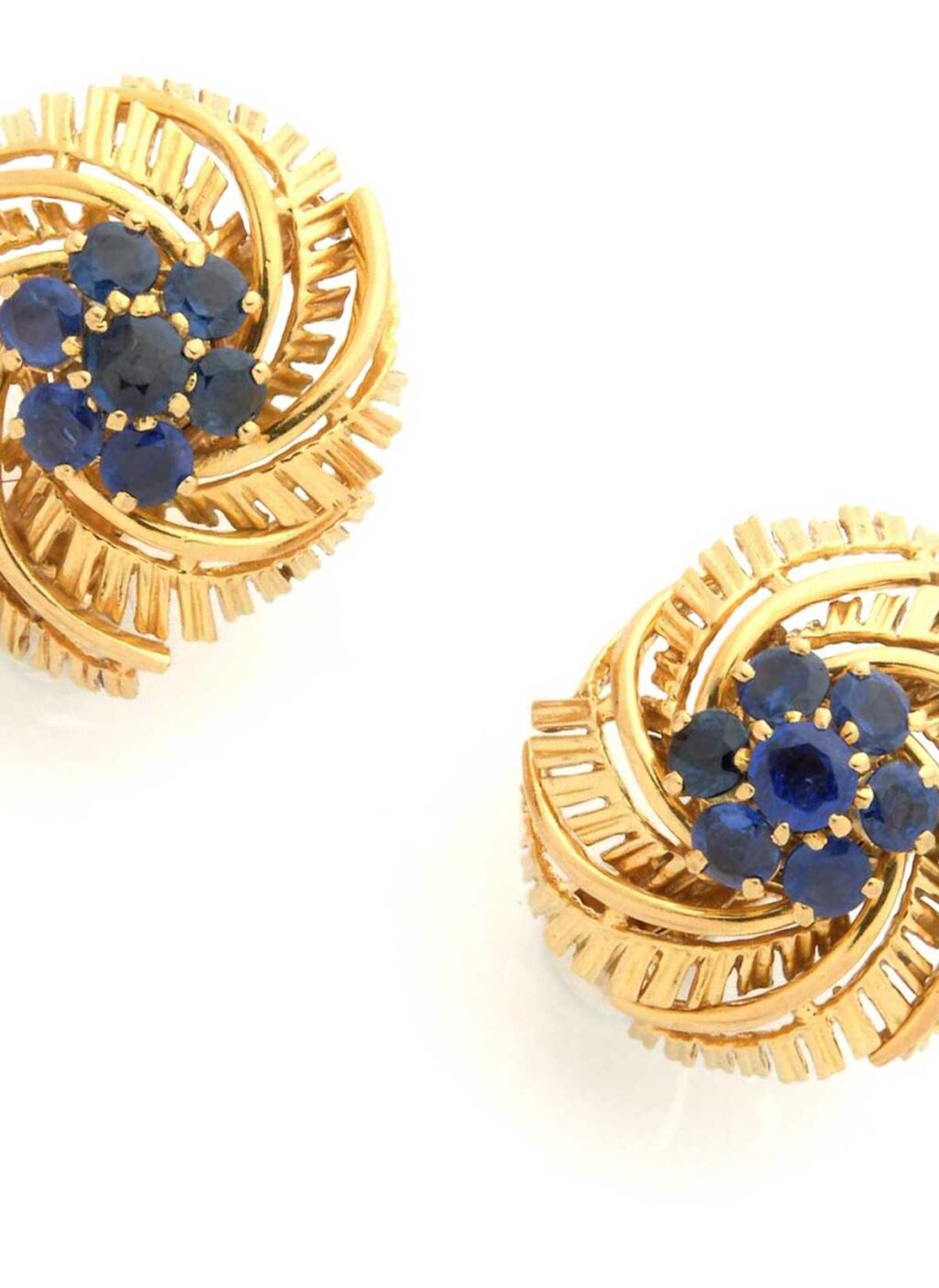 Cartier Sapphire Ear Clips