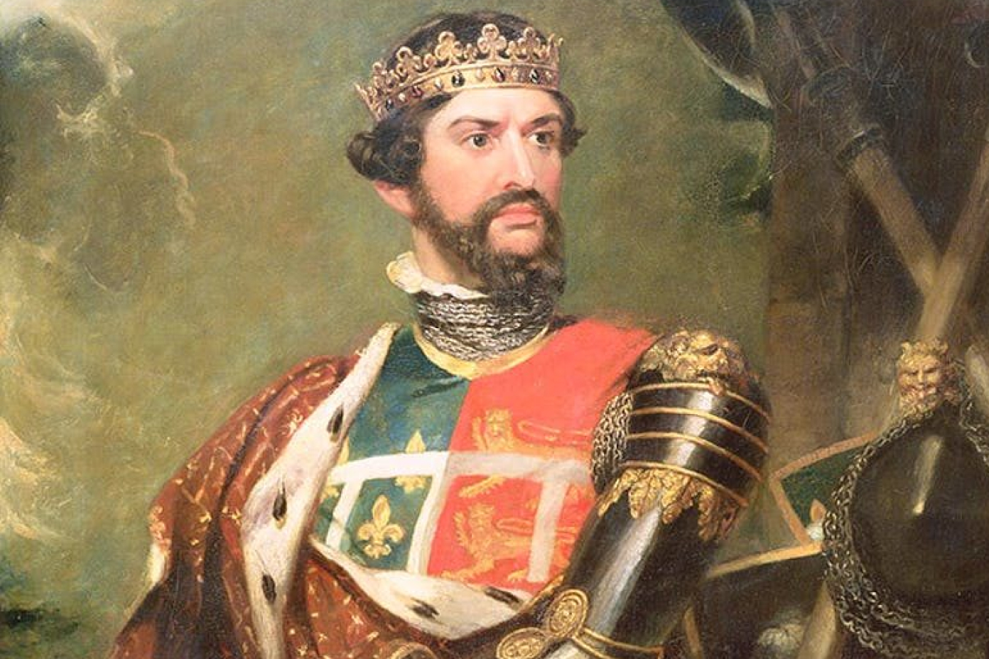 The illustration of Edward of Woodstock, The Black Prince
