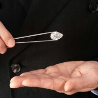 Diamant poire brillant de 15,10 carats, couleur D, pureté Flawless