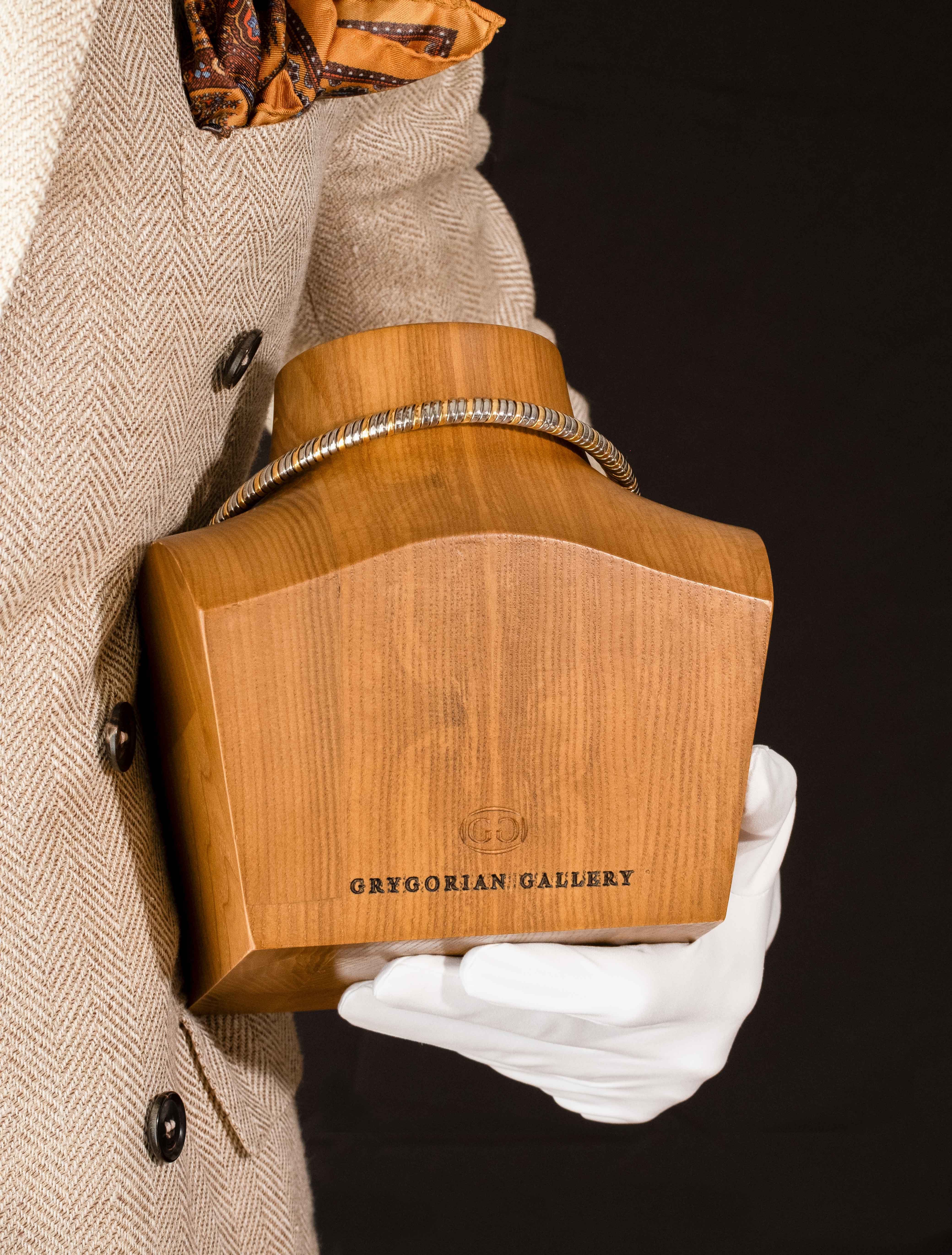 Cartier Hercules Knot 18K Gold & Stainless Steel Necklace with Oval Citrine