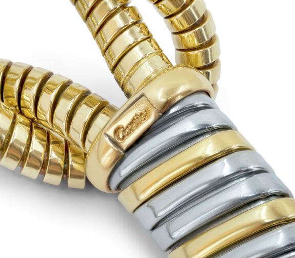 Cartier Hercules Knot 18K Gold & Stainless Steel Necklace with Oval Citrine