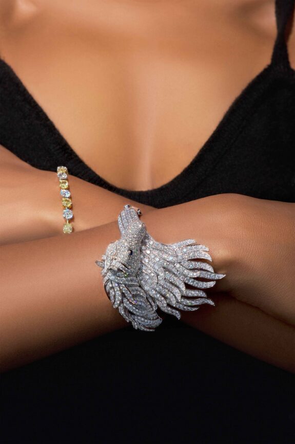 Браслет из бриллиантов 21 карат