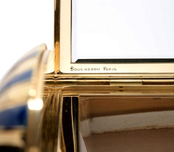 Boucheron Rare Enamel and 18k Gold Minaudiere