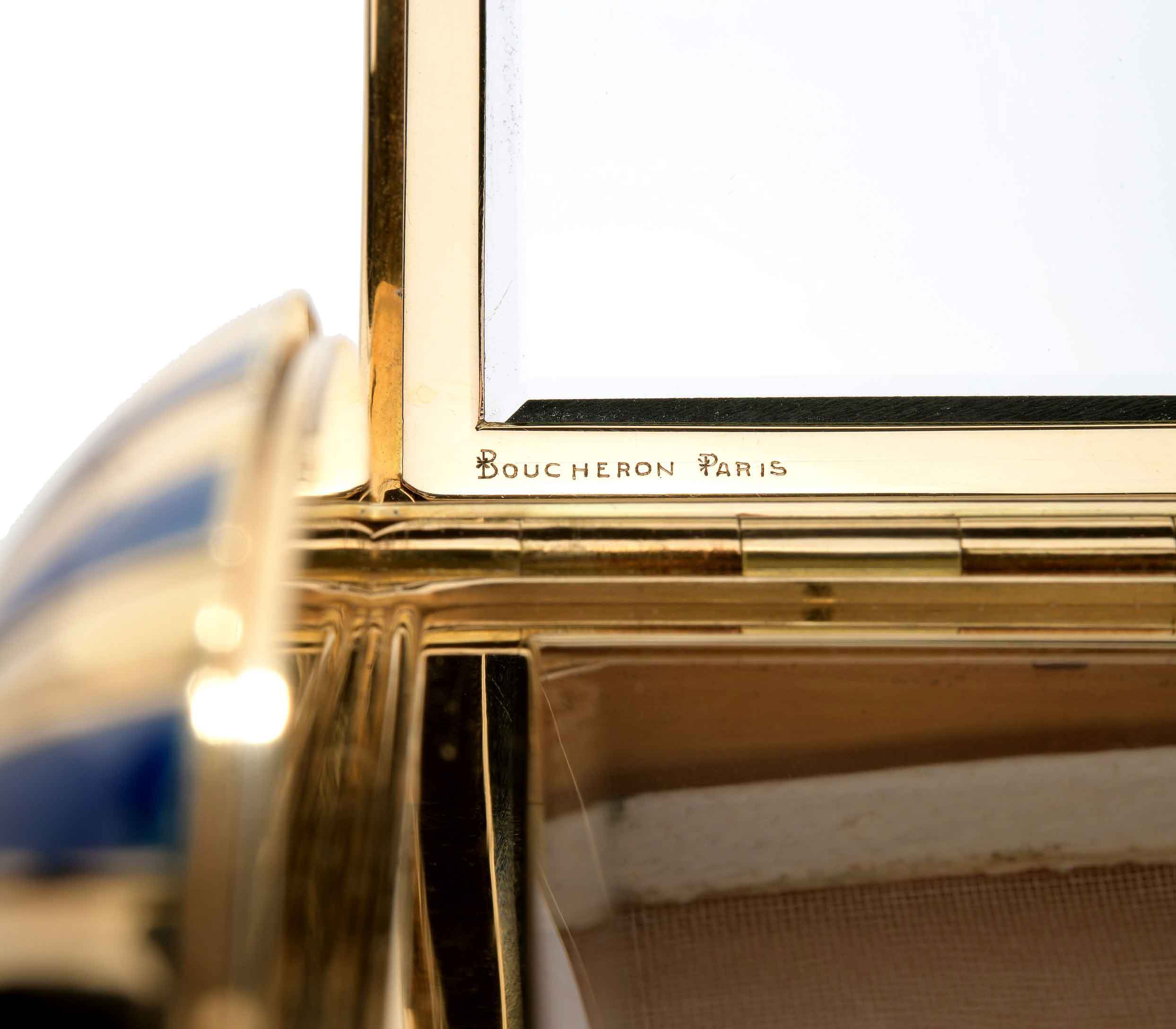 Boucheron Rare Enamel and 18k Gold Minaudiere