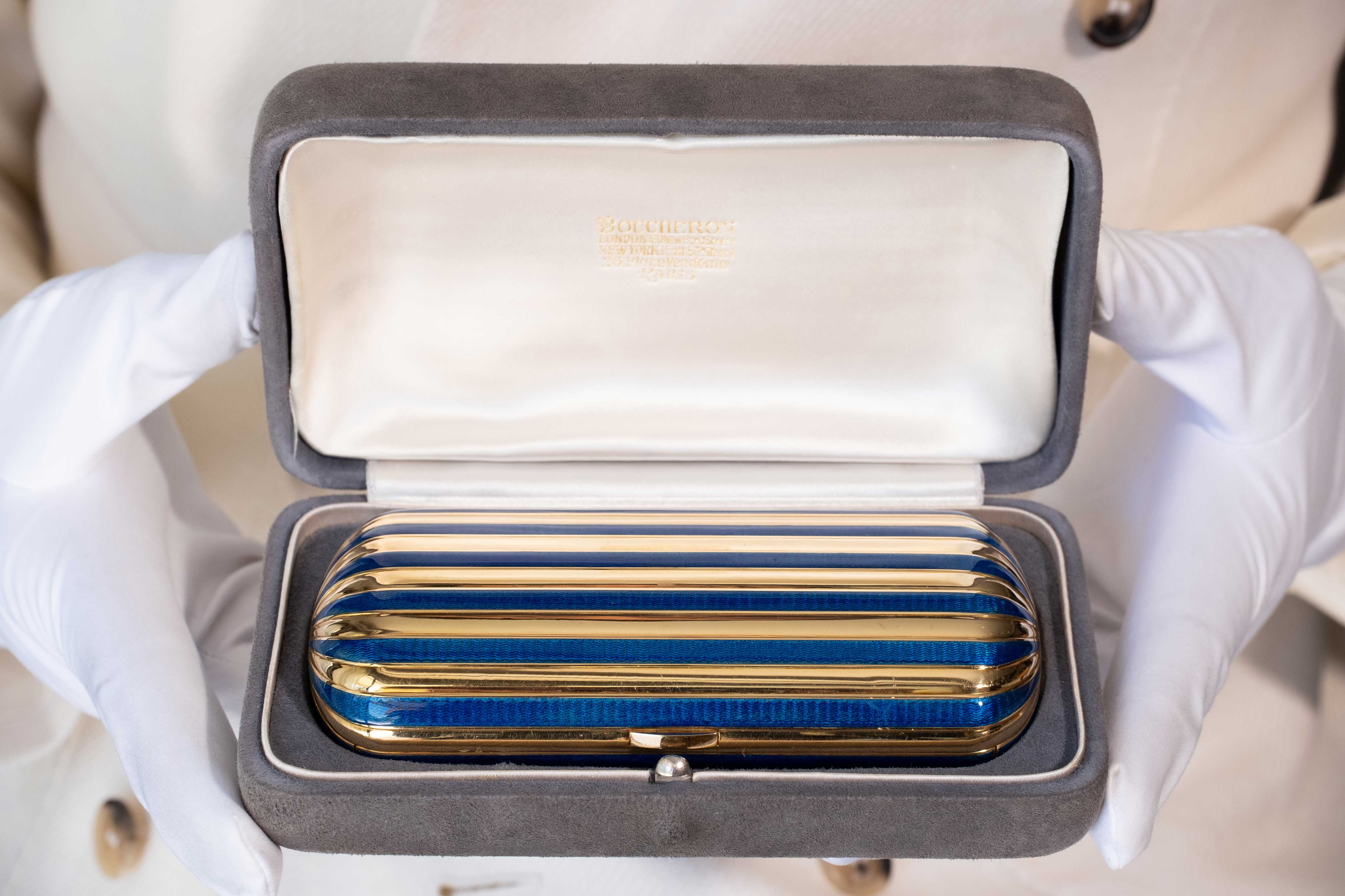 Boucheron Rare Enamel and 18k Gold Minaudiere