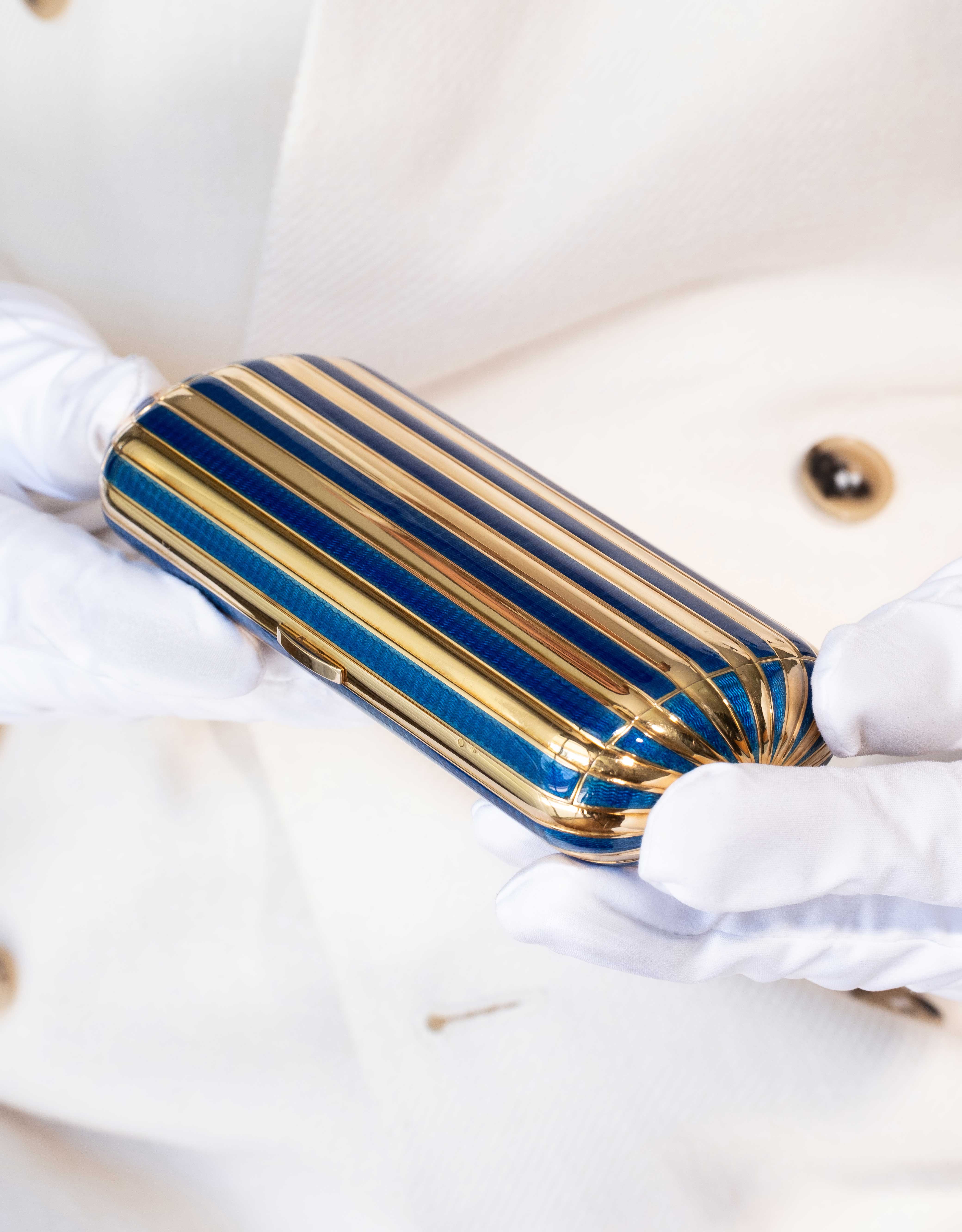 Boucheron Rare Enamel and 18k Gold Minaudiere