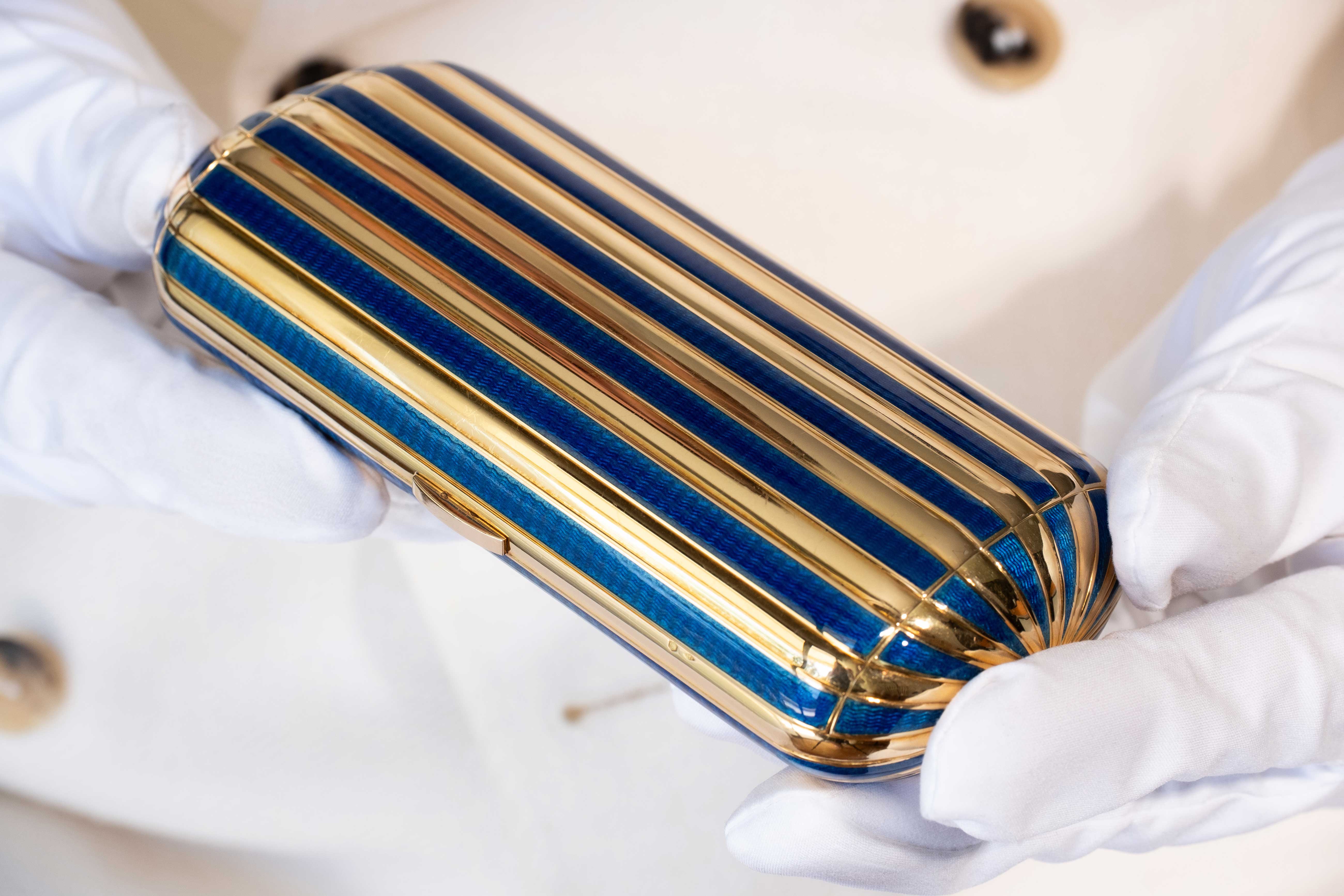 Boucheron Rare Enamel and 18k Gold Minaudiere