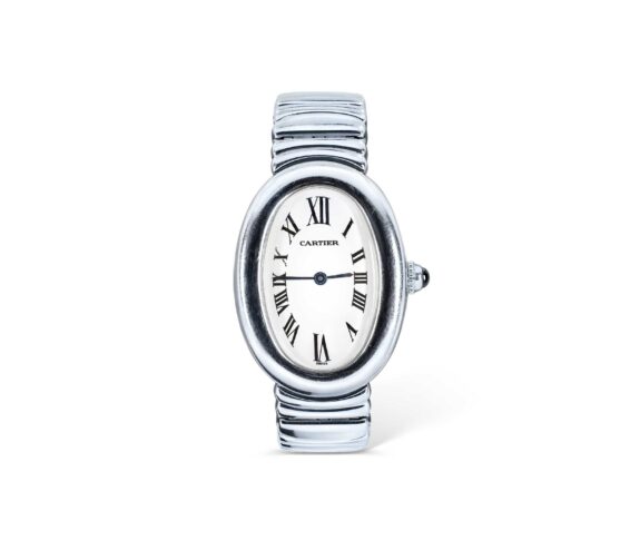 Cartier Baignoire Oval White Gold Watch