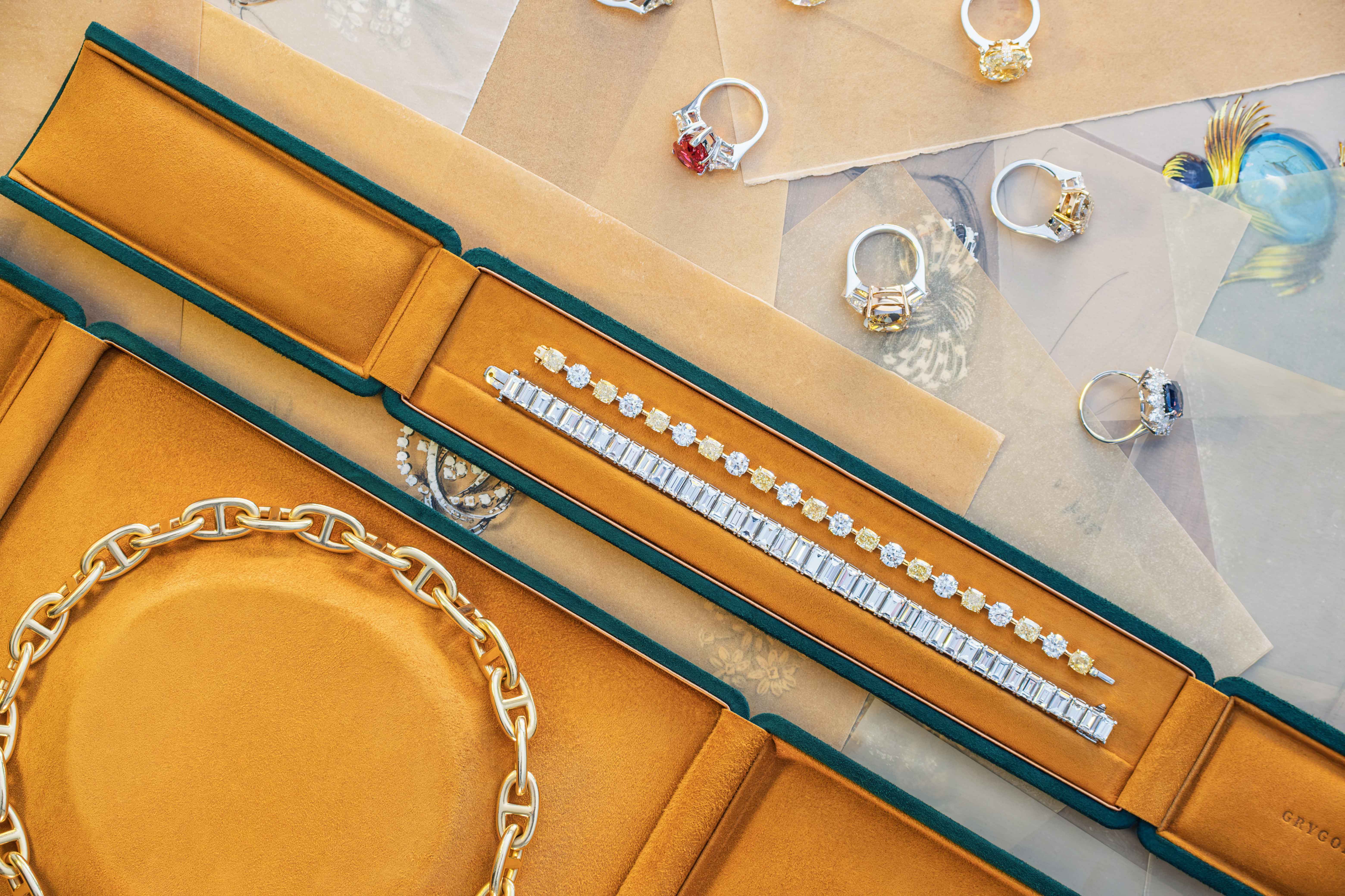 Браслет из бриллиантов 21 карат