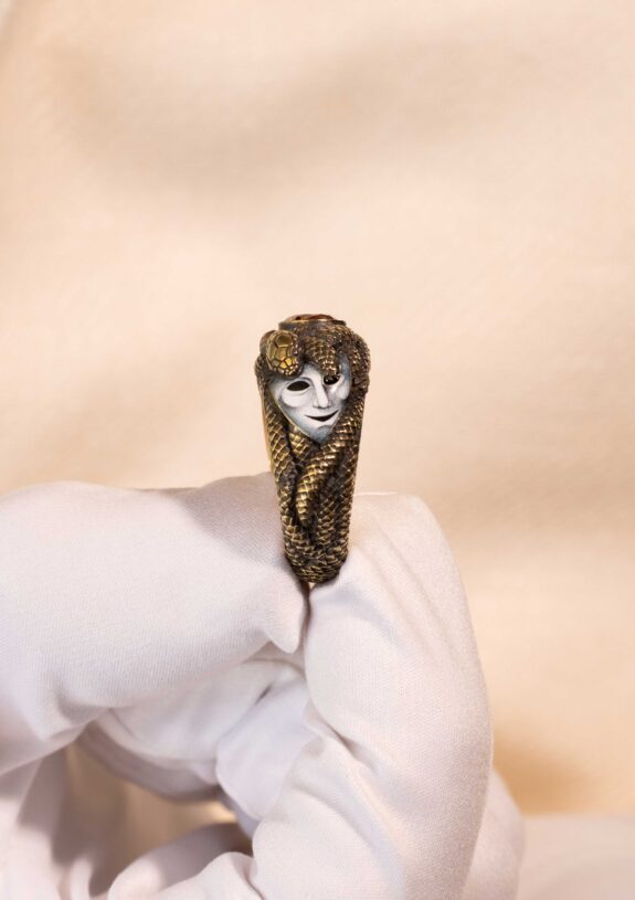 One-of-a-Kind Venetian Myth Serpent Ring