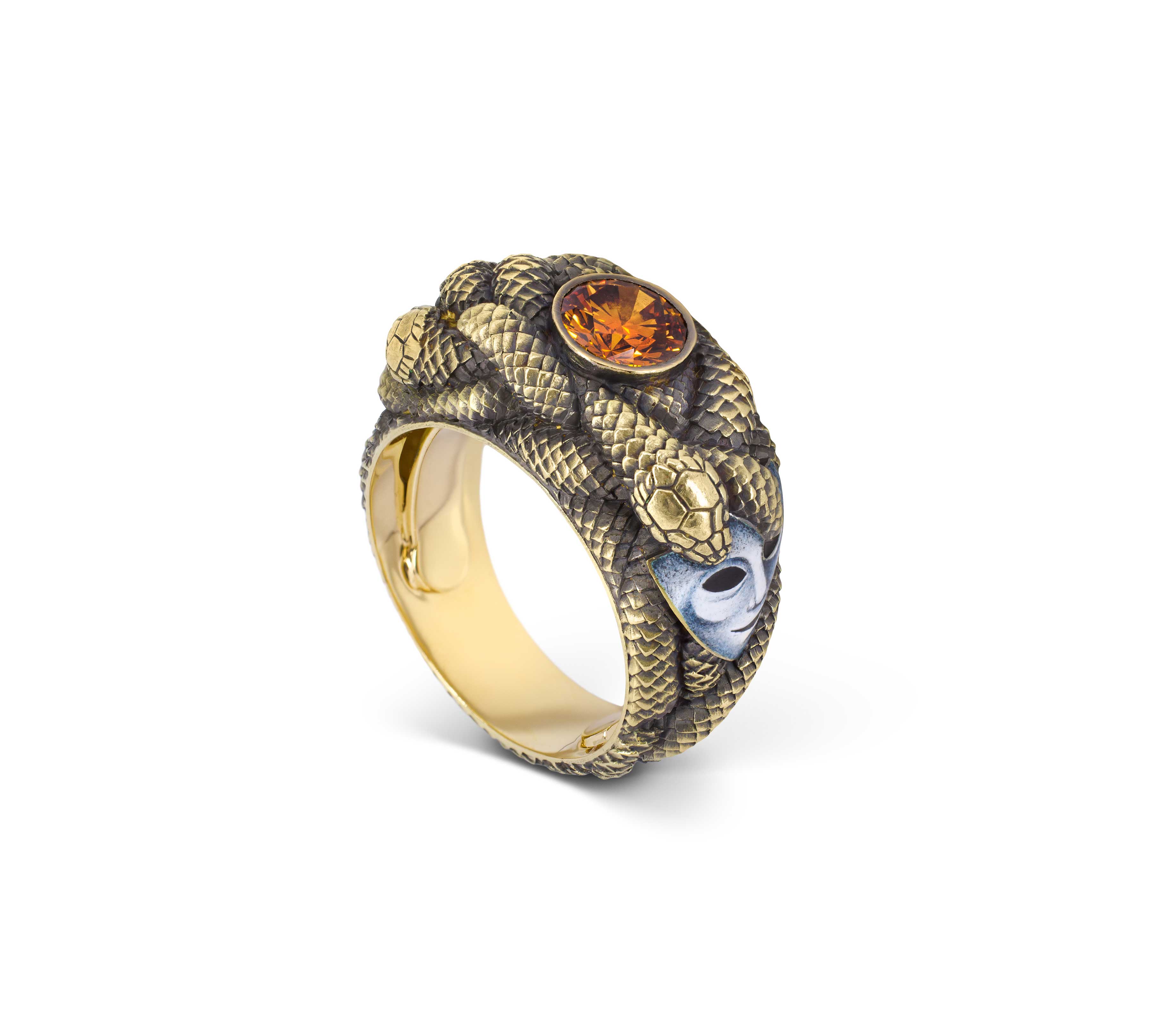 One-of-a-Kind Venetian Myth Serpent Ring