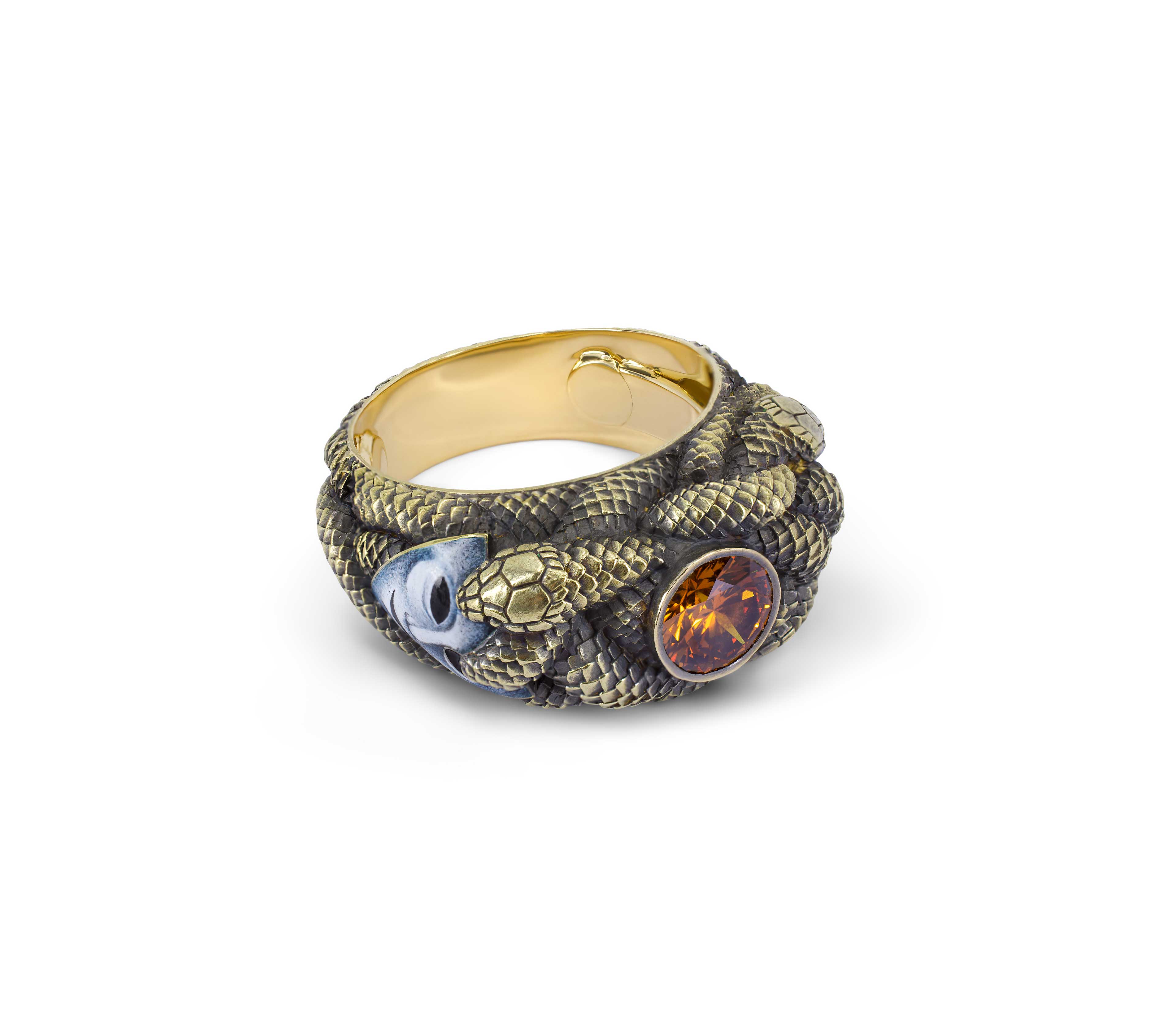 One-of-a-Kind Venetian Myth Serpent Ring