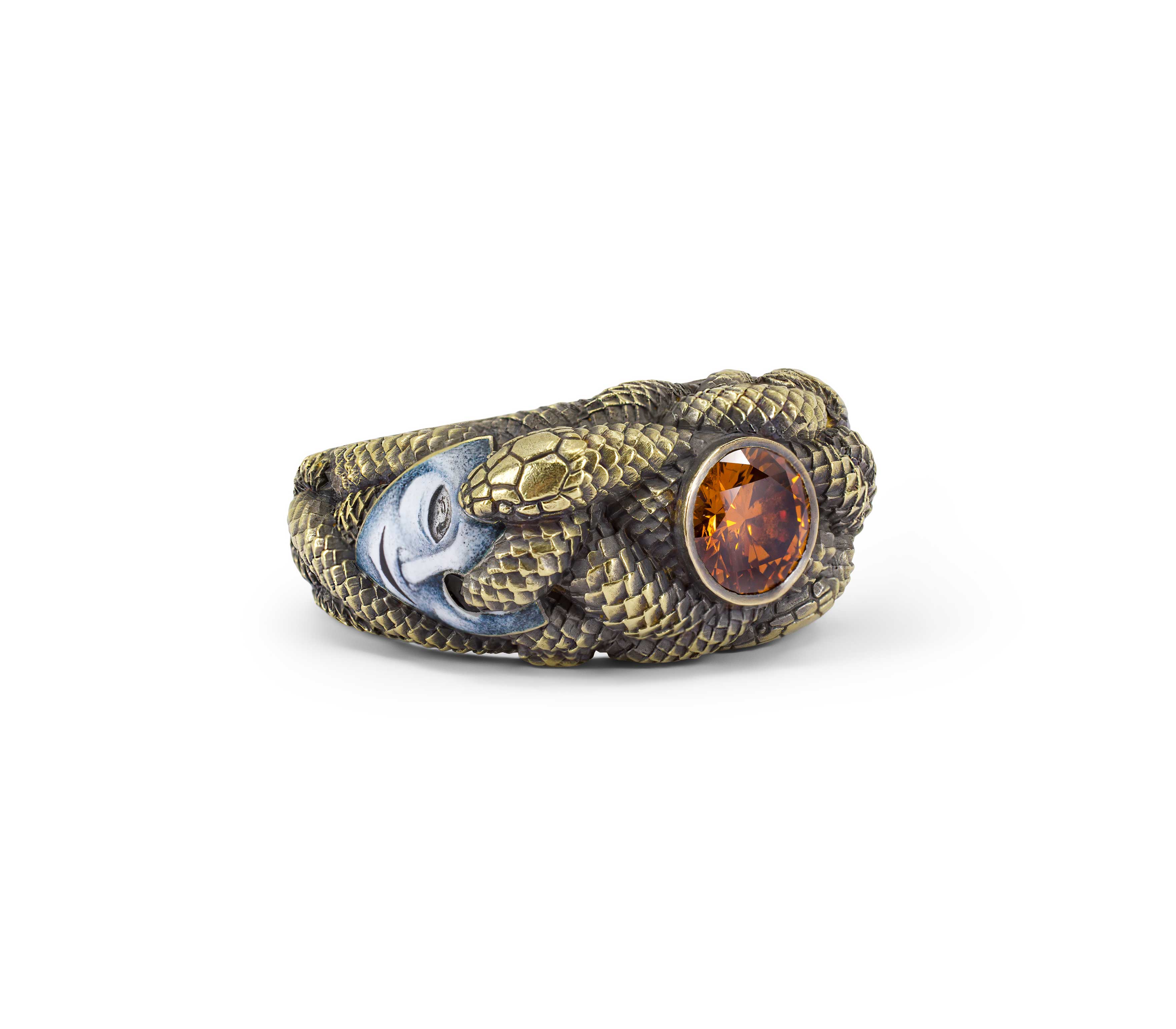 One-of-a-Kind Venetian Myth Serpent Ring