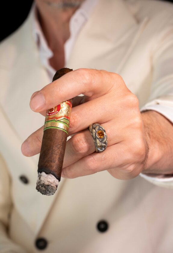 One-of-a-Kind Venetian Myth Serpent Ring