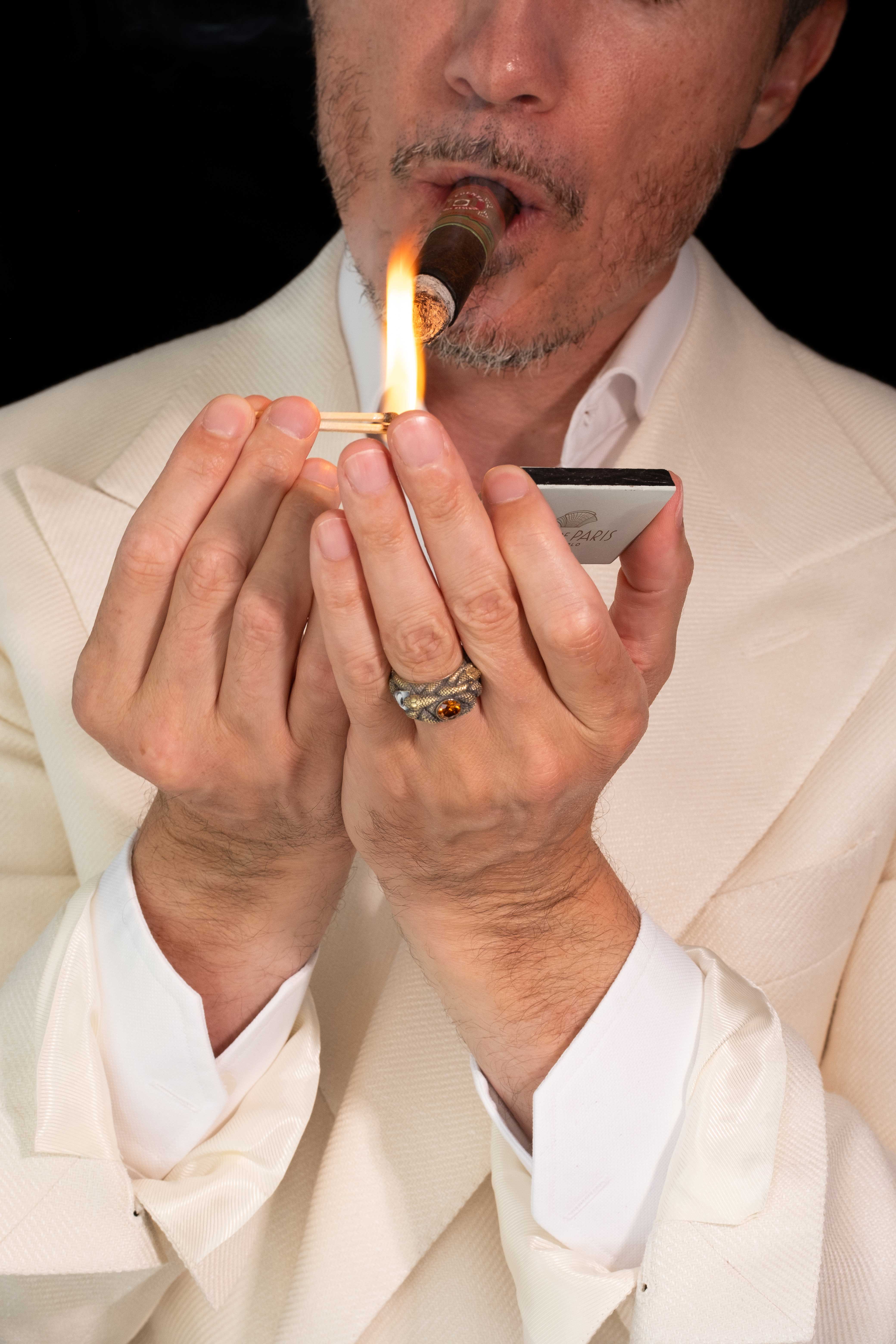 One-of-a-Kind Venetian Myth Serpent Ring