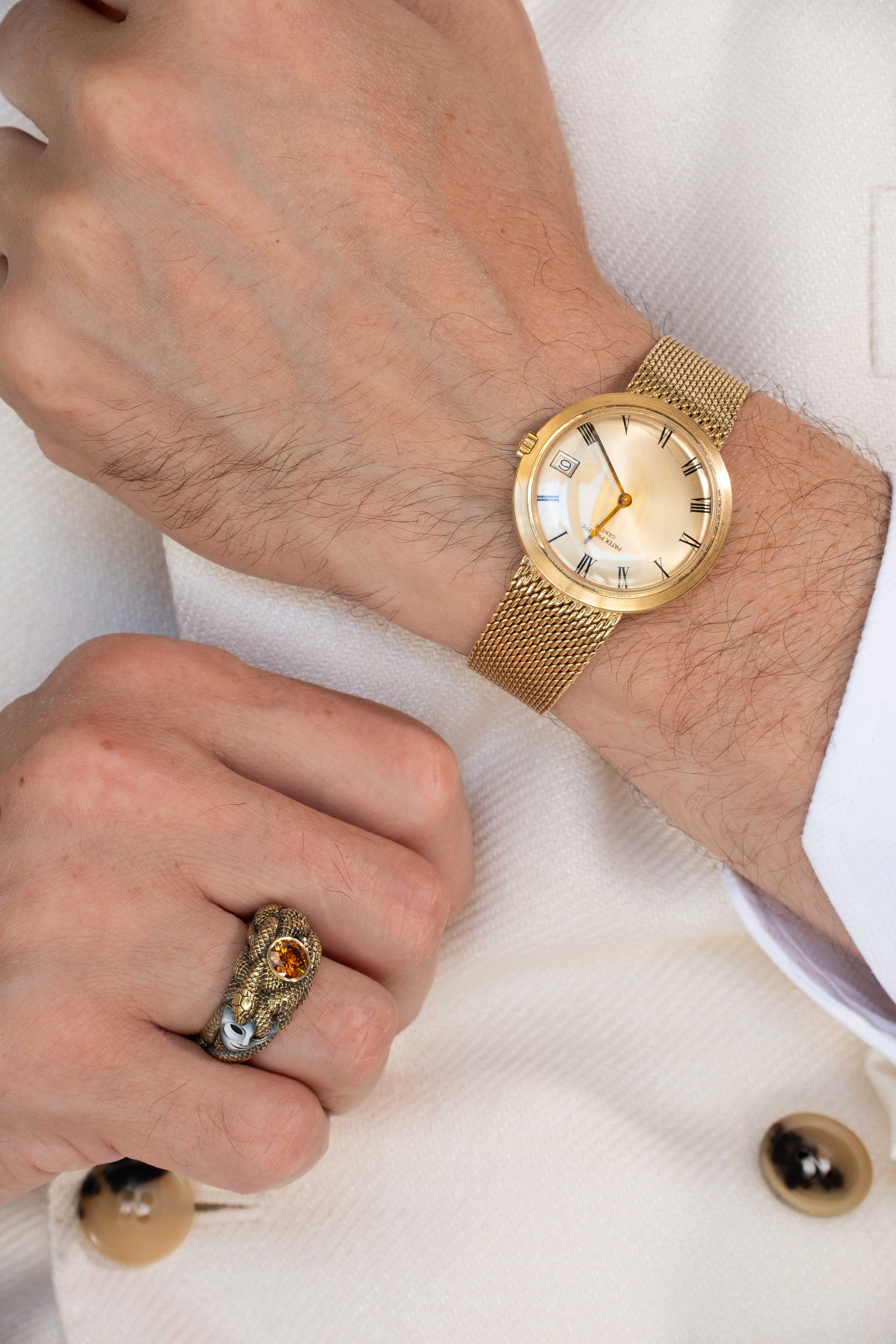 One-of-a-Kind Venetian Myth Serpent Ring