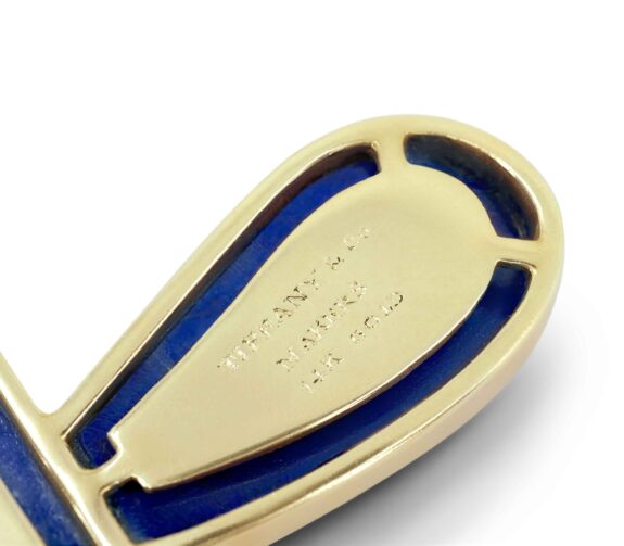 Tiffany & Co. Yellow Gold Lapis-Diamond Mushroom Pendant