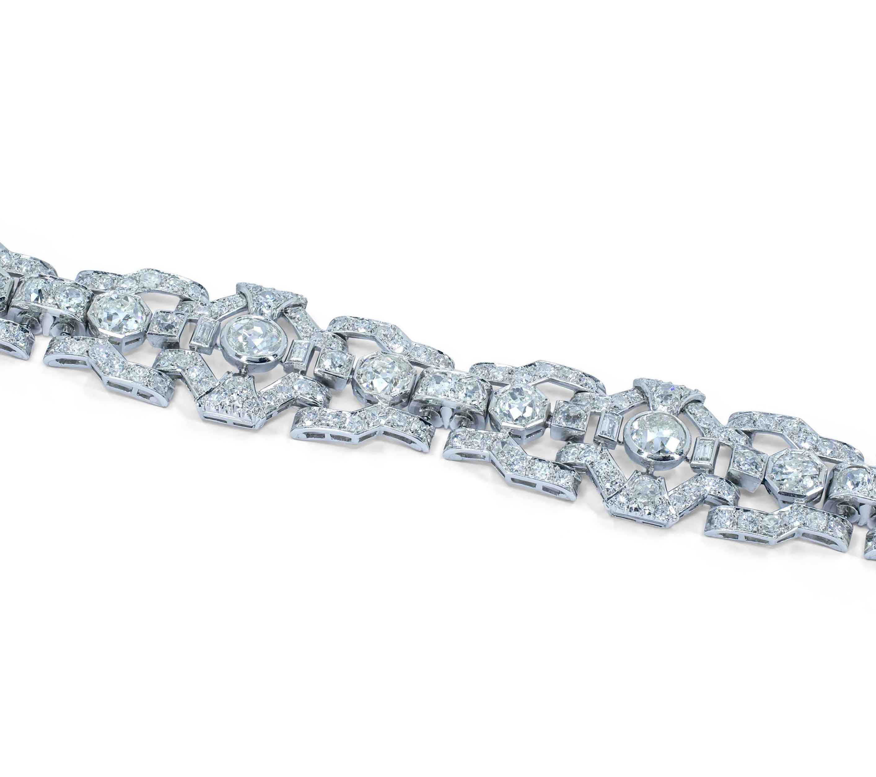 Art Deco Diamond and Platinum Bracelet