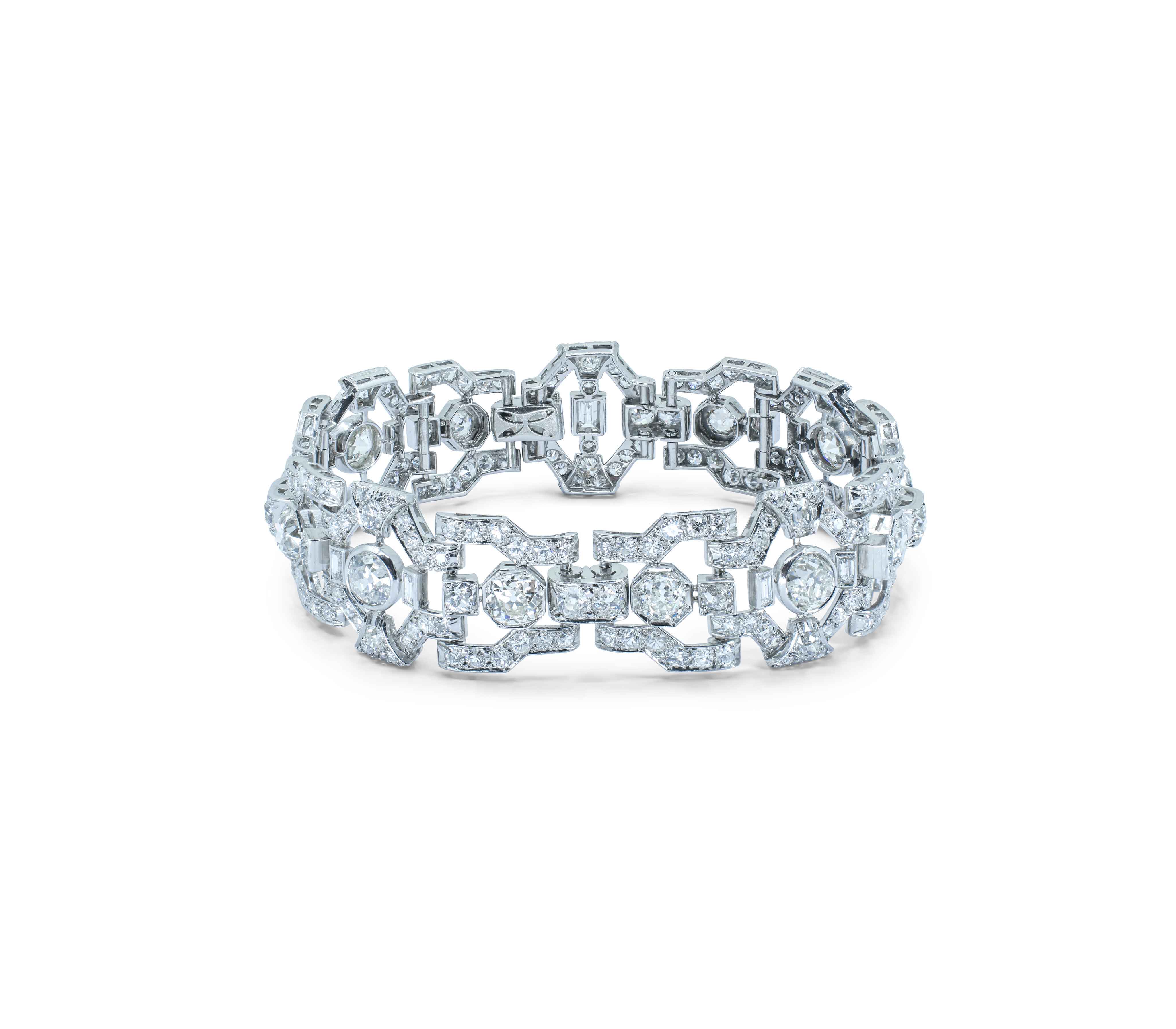 Art Deco Diamond and Platinum Bracelet