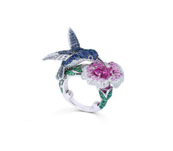 Boucheron Hopi The Hummingbird White Gold Ring