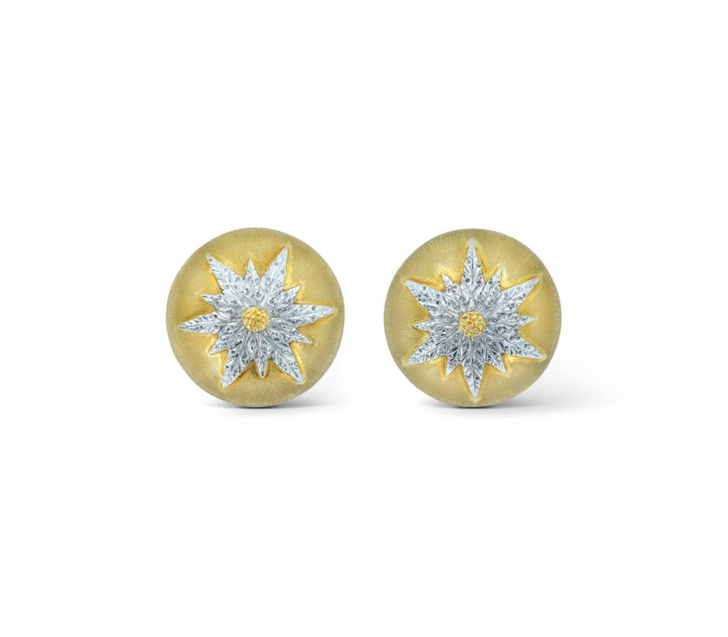 Buccellati Two-color Gold Earclips