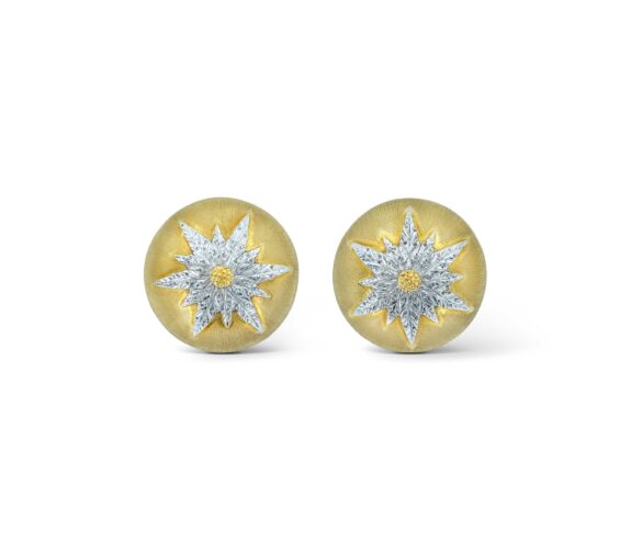 Buccellati Two-color Gold Earclips