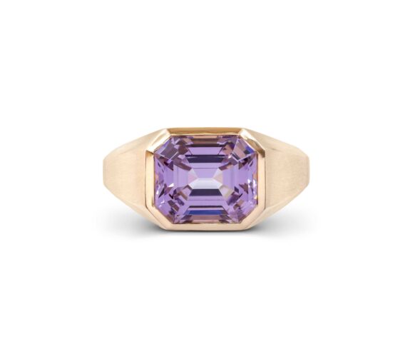 Lavender Spinel Rose Gold Ring