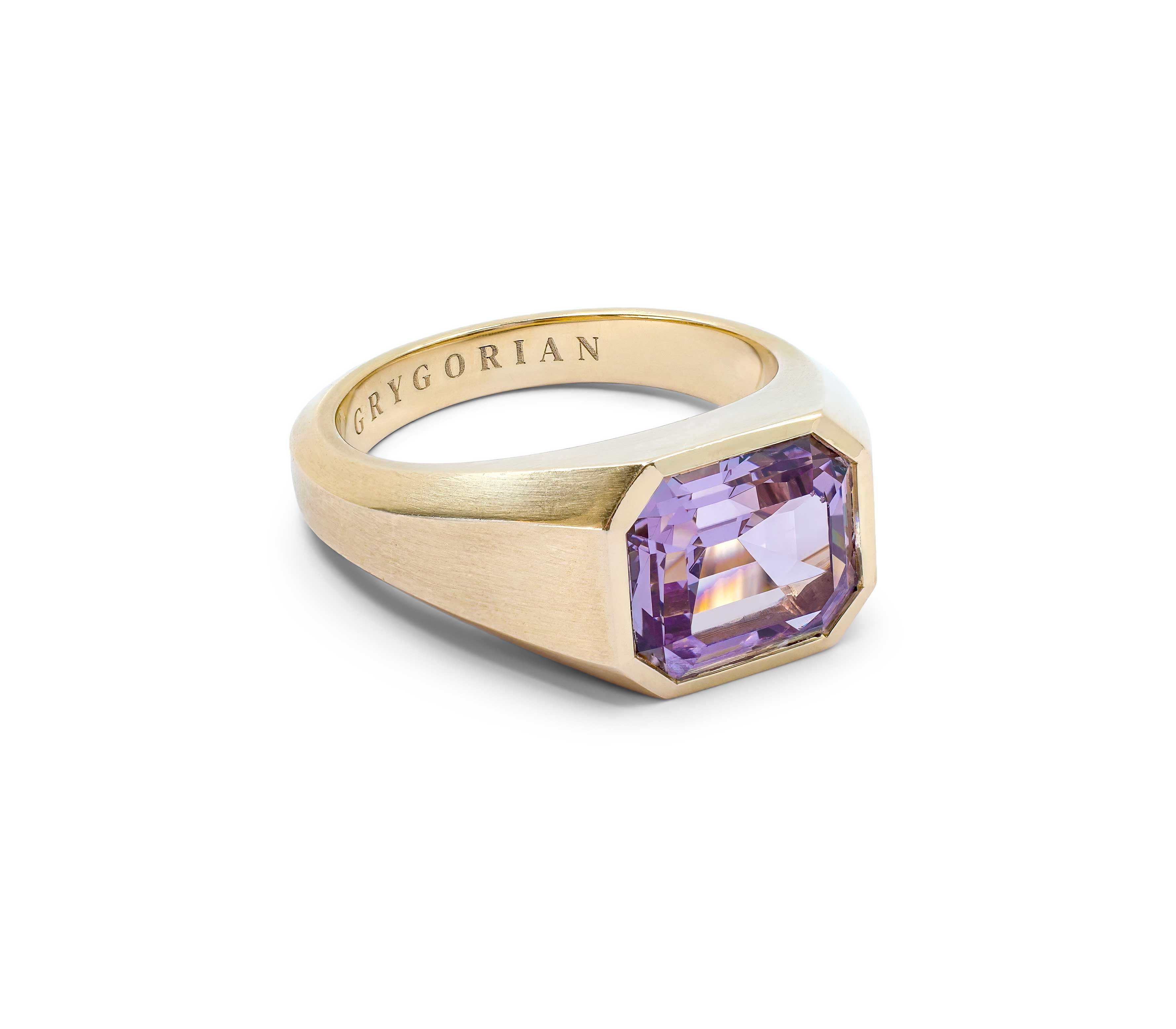 Lavender Spinel Rose Gold Ring