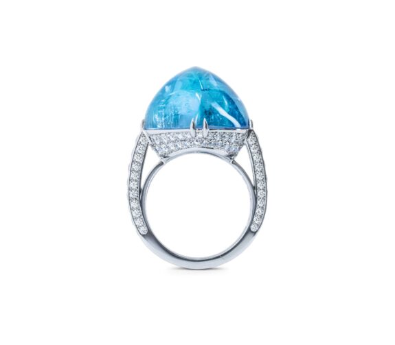 Boucheron Aquamarine & Diamond White Gold Ring