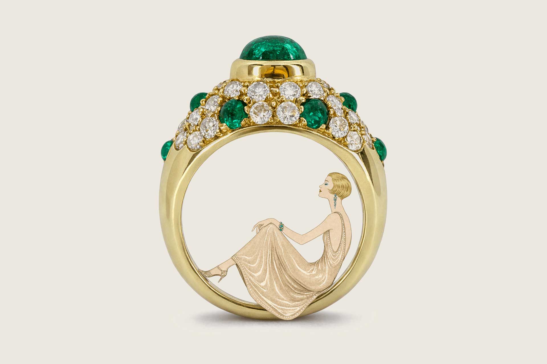 Woman inside the ring