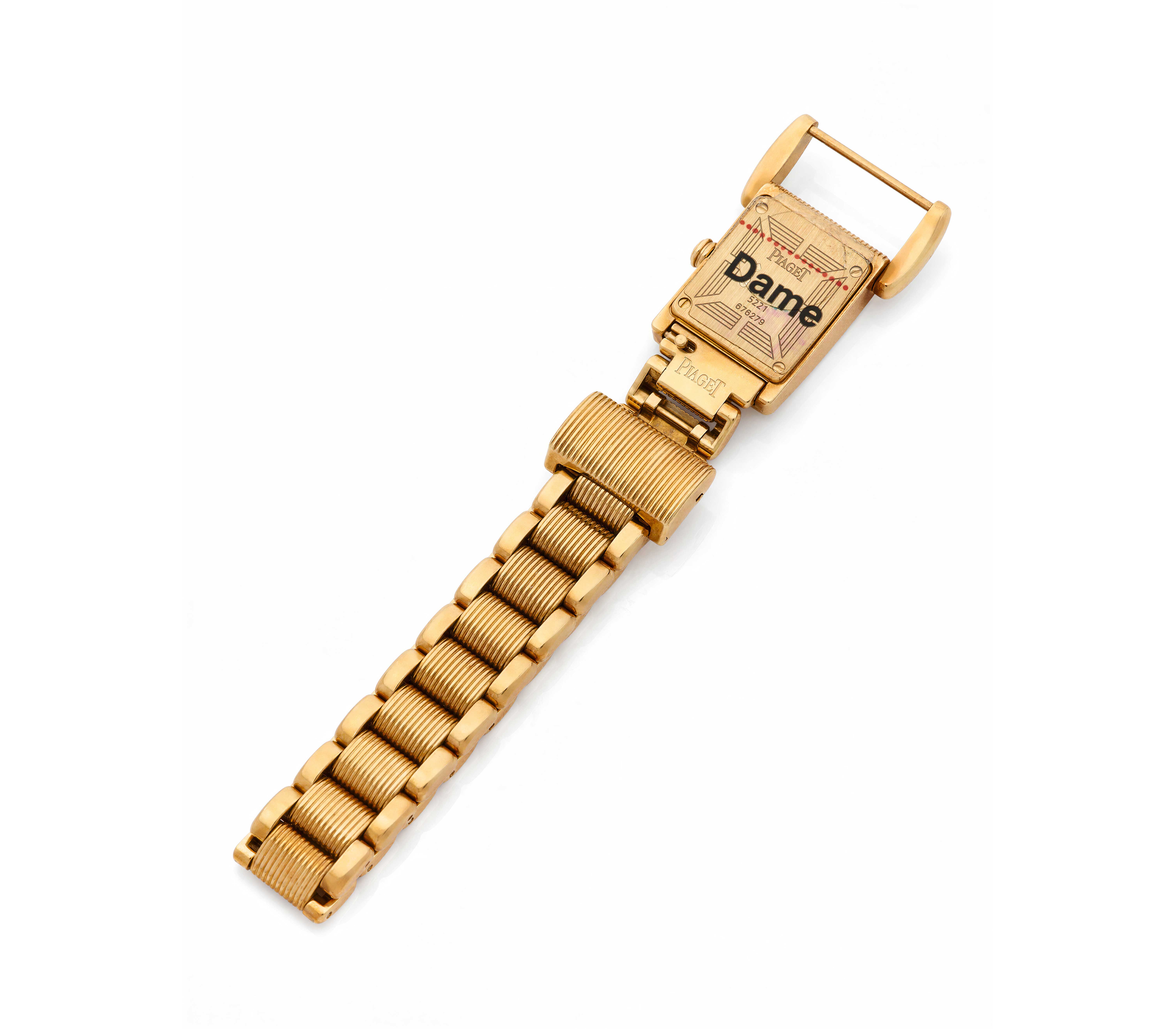Часы Piaget Miss Protocole Ref. 5221 из жёлтого золота 750 пробы (18 карат) с перламутровым циферблатом