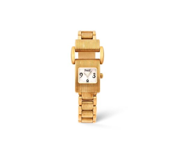 Часы Piaget Miss Protocole Ref. 5221 из жёлтого золота 750 пробы (18 карат) с перламутровым циферблатом