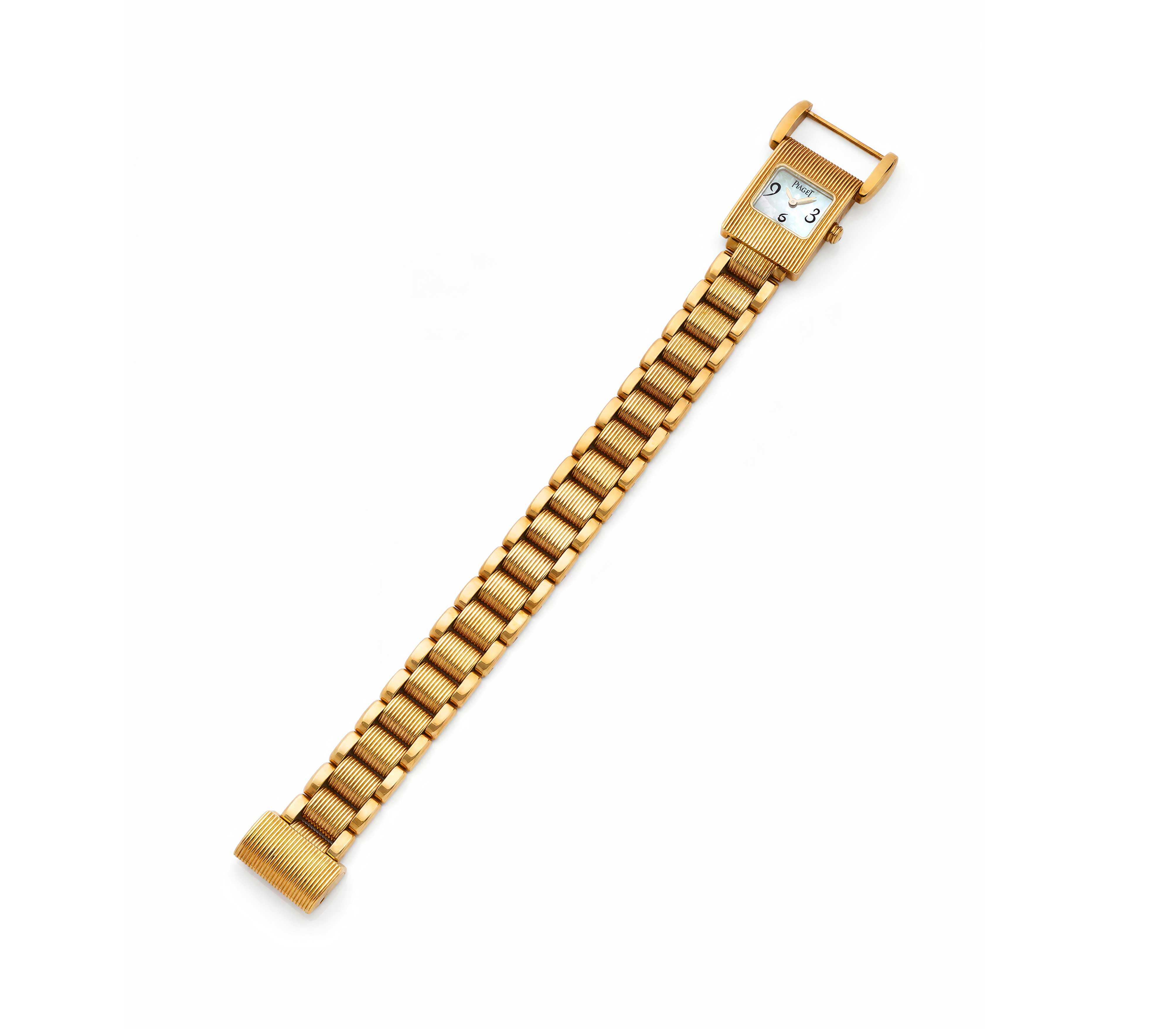 Часы Piaget Miss Protocole Ref. 5221 из жёлтого золота 750 пробы (18 карат) с перламутровым циферблатом