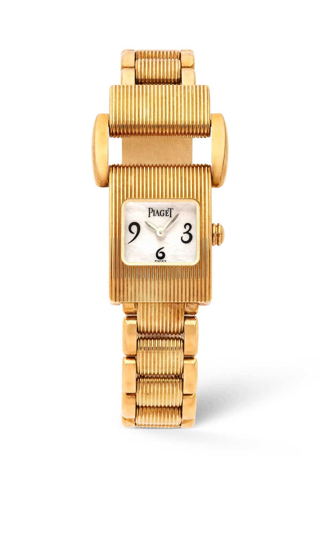 Часы Piaget Miss Protocole Ref. 5221 из жёлтого золота 750 пробы (18 карат) с перламутровым циферблатом
