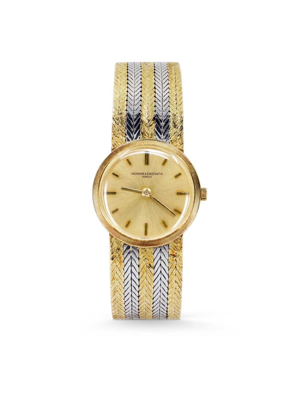 Vacheron Constantin Watch with Two-Tone Woven Bracelet