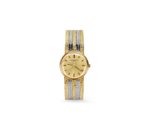 Vacheron Constantin Watch with Two-Tone Woven Bracelet
