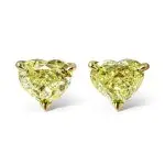 Heart Shape Diamond Studs GIA