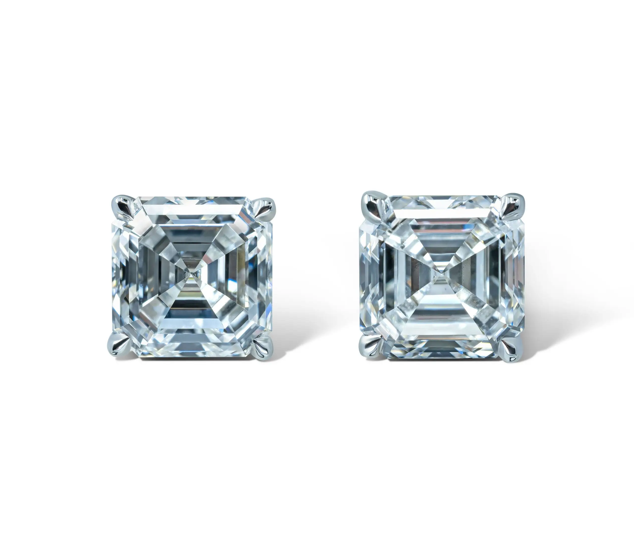 Pair of diamond studs GIA