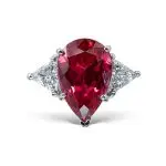 Mahenge Spinel and Diamond Ring